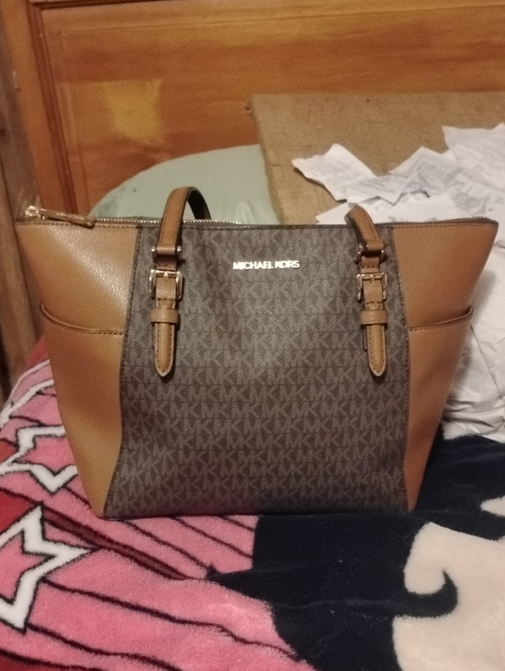 Michael Kors Charlotte Top Zip Tote Bag